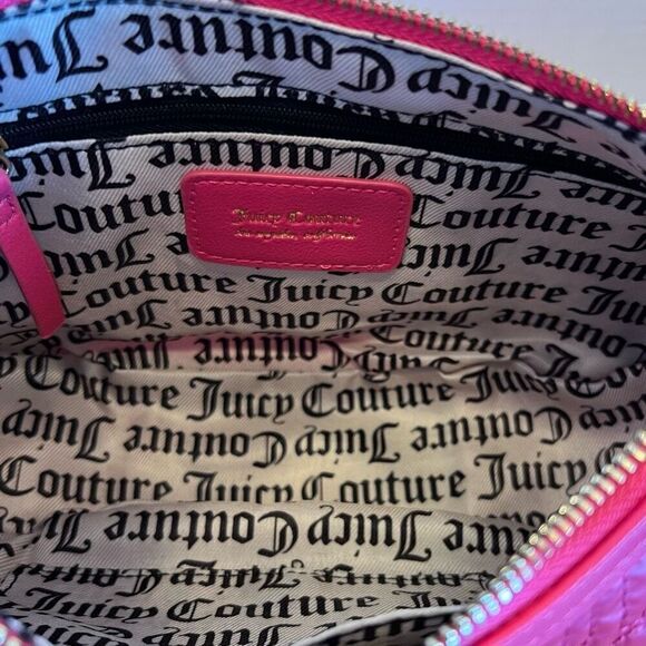 JUICY COUTURE Puff HalfMoon Crossbody Quilted Pink *NWT* - Picture 11 of 16